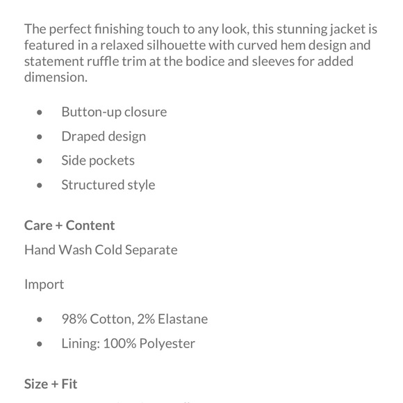 Free People Ruffles Romance Jacket - Picture 5 of 5